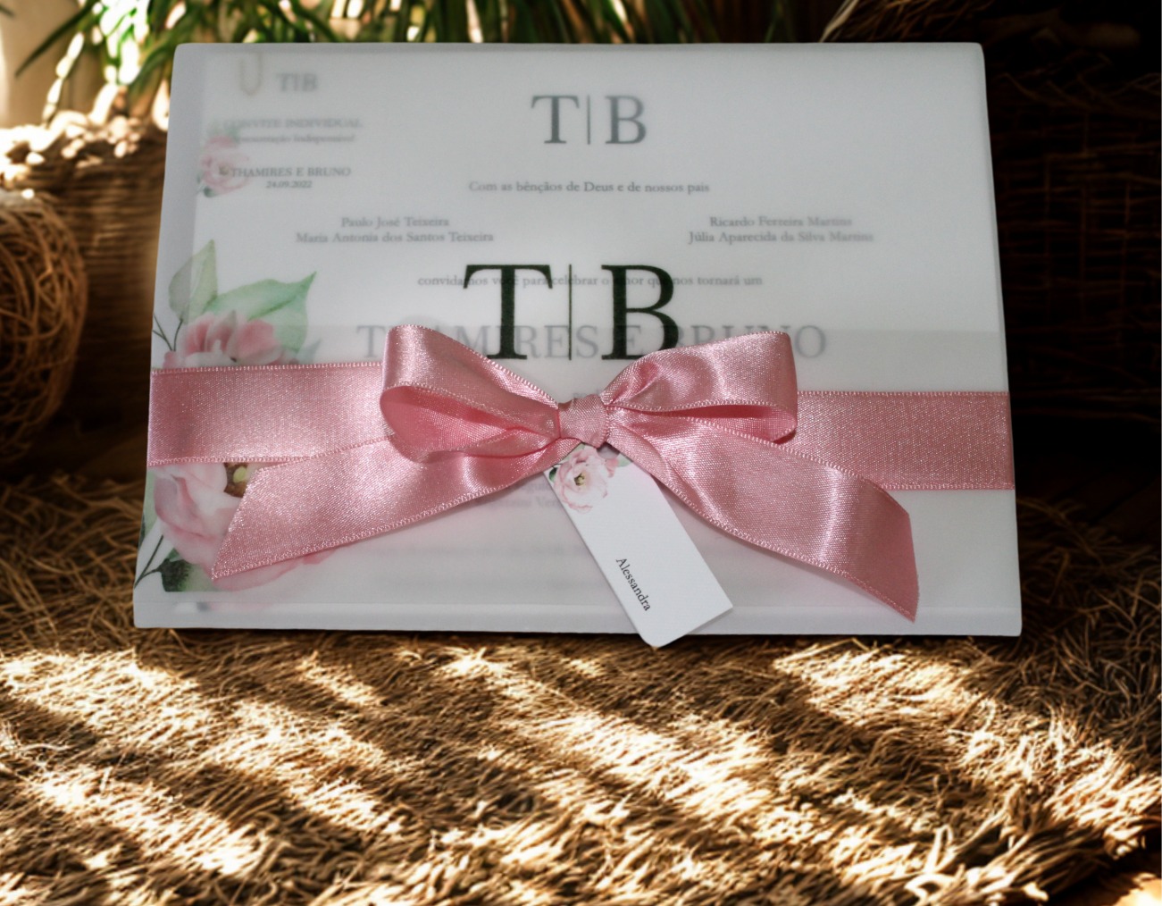 Convite de casamento com envelope personalizado · MD Conviteria